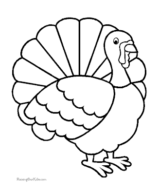 turkey to color in 