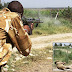 Moments....A lion is shot dead after escaping from a national park in Kenya