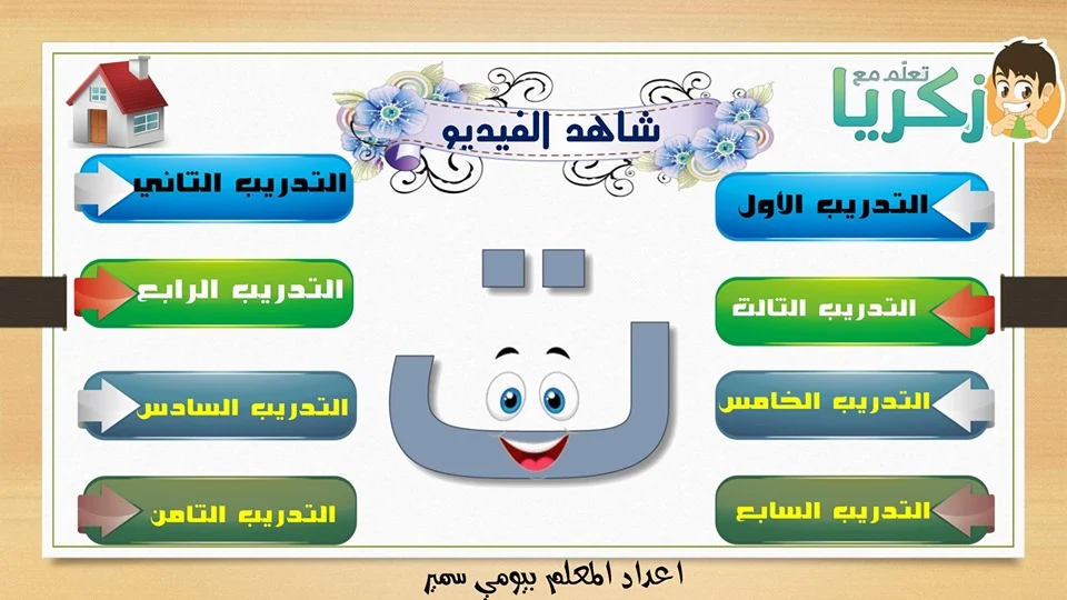 حمل الأن وفورا حصريا( اسطوانة تعلم مع زكريا اللغة العربية) اسطوانة فلاشية تفاعلية 