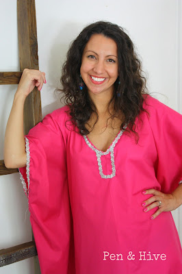 pink caftan 