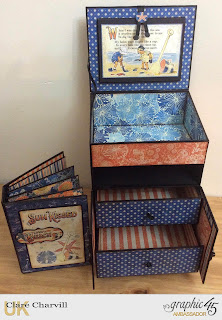 Sun Kissed Bureau and Mini Album 1 Clare Charvill Graphic 45 