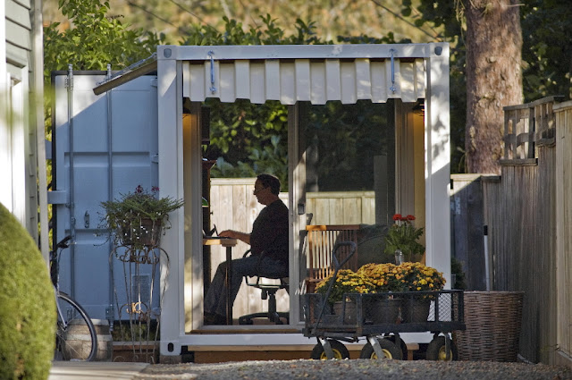 backyard shipping container office