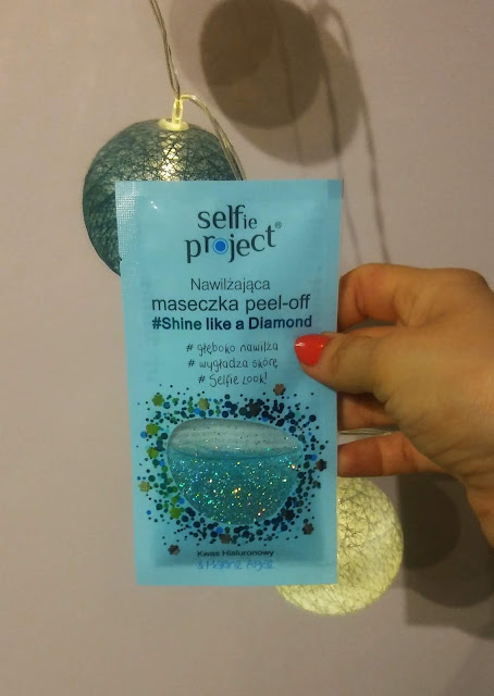 Selfie Project, Shine like a Diamond - nawilżająca maseczka peel-off.