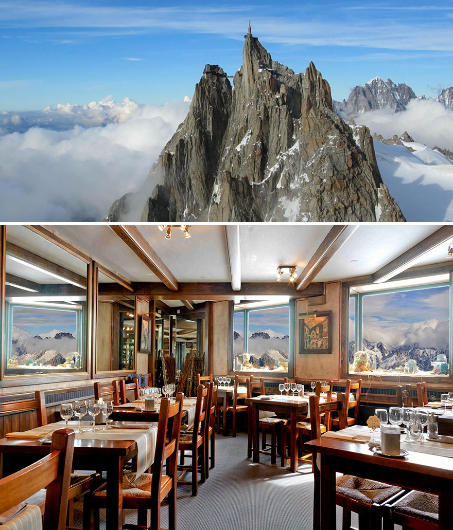 35 Of The World’s Most Amazing Restaurants To Eat In Before You Die - Dine Surrounded By Stunning Mountain Setting, Aiguille Du Midi Restaurant 3842m, Chamonix, France