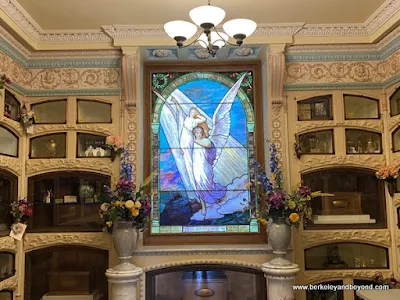 stained-glass angels window at San Francisco Columbarium in San Francisco, California