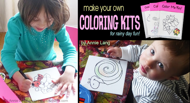 Annie Lang shows you how to DIY your own paintable canvas project craft kids using pattern lineart and basic supplies.