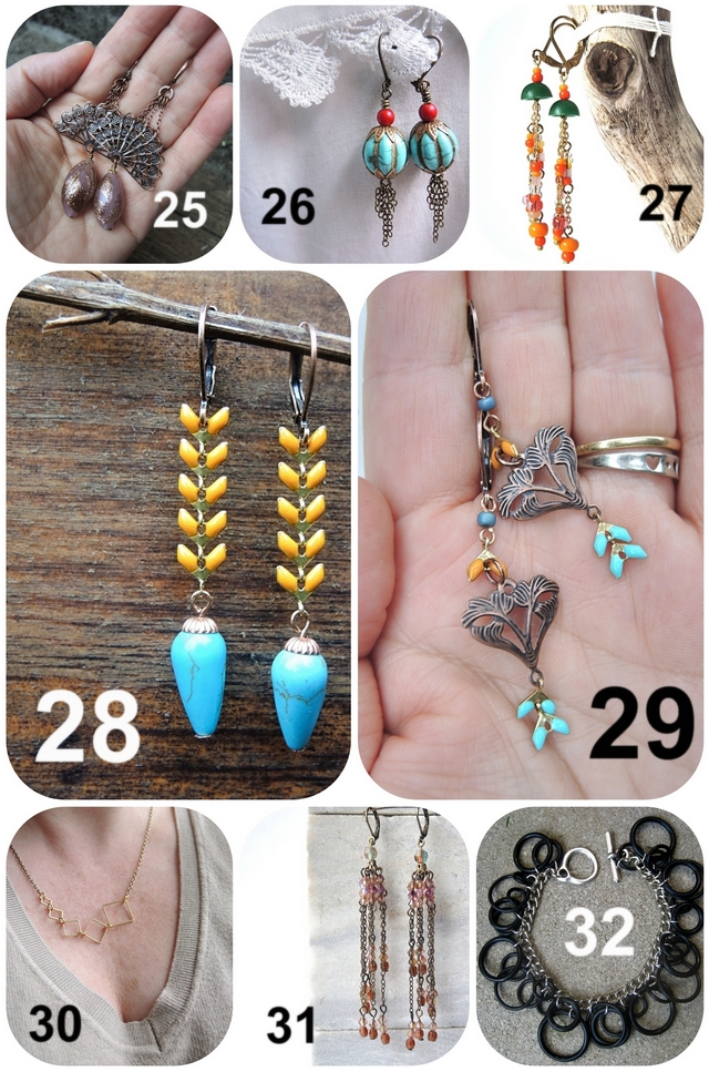 DIY verzameld/collected: juwelen met ketting/jewellery with chain