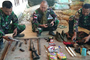  Satgas Pamtas Kostrad Amankan 1 Pucuk Senjata dari Kelompok KST di Papua