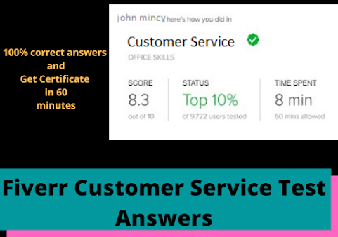 Fiverr Customer Service Test Answers