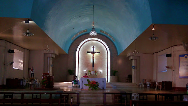 altar of the St. John the Baptist Church in San Juan Cabalian Southern Leyte