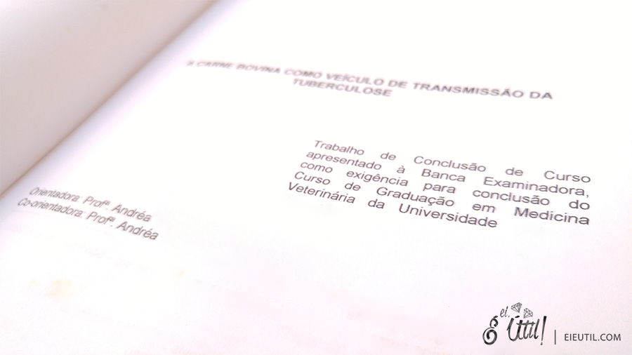 Agradecimento do meu TCC • Ei, é Útil!  ANA & ISA