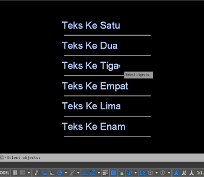 Langkah ke 2 menggunakan TCOUNT AutoCAD Untuk Membuat Nomor Secara cepat