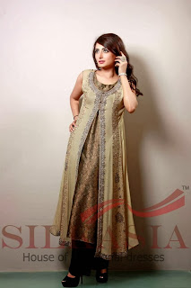 pakistani silk dresses 2014