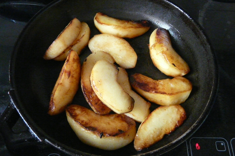 Magret de pato - Manzanas de guarnición