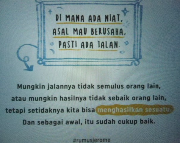 quote motivasi hidup jerome polin mantappu jiwa