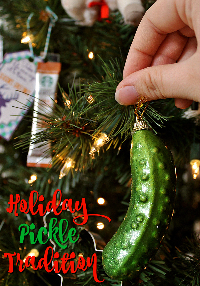 Start a new tradition. Pick up a glass pickle ornament and hide it on the holiday tree. The first person to find it get's a special seasonal gift- this is great for holiday gatherings!