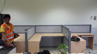 meja sekat partisi kantor kubikel kubikal cubicle workstation semarang