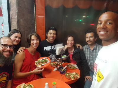 Ainhoa's Mexican crew and our dinner buddies