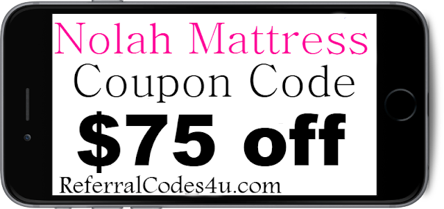 $75 off Nolah Mattress Discount Code Coupon 2023 Jan, Feb, March, April, May, June, July