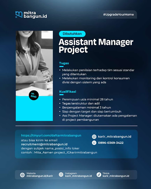 Loker Solo PT.Putra Bangsa Membangun Indonesia (mitrabangun.id) Posisi SPV Keuangan, Consultant Manager dan Assistant Manager
