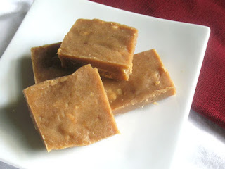 Raw Peanut and Coconut Butter Fudge