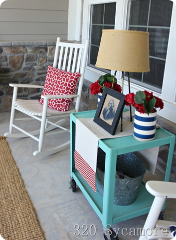 patriotic porch