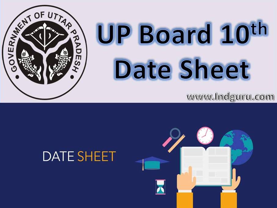 UP Board 10th Date Sheet
