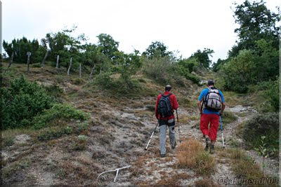 Alambrada a nuestra izquierda