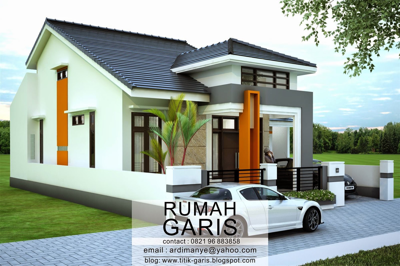 Desain Rumah Tinggal 2 Lantai Di Lahan 10x156 Meter Di