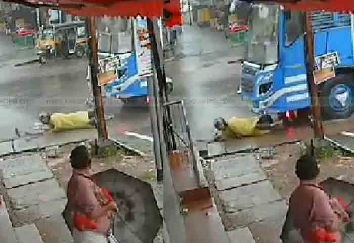 Kannur, News. Kerala, Accident, Bus, Scooter,  Kannur: Bus and car accident.