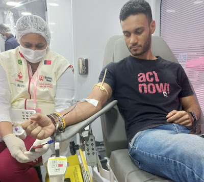 Hemocentro inaugura nova unidade móvel com coleta externa de sangue em evento de comemoração ao Dia do Servidor Público