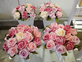 cachepôs de madeira, rosas, flores para decoração
