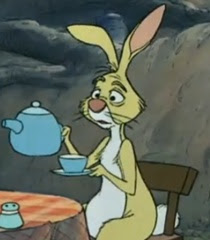 Rabbit with tea Many Adventures of WInnie the Pooh 1977 animatedfilmreviews.filminspector.com
