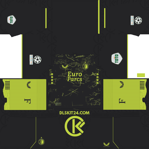 Feyenoord Rotterdam Kits 2023-2024 Castore - Dream League Soccer Kits 2024 (Fourth)