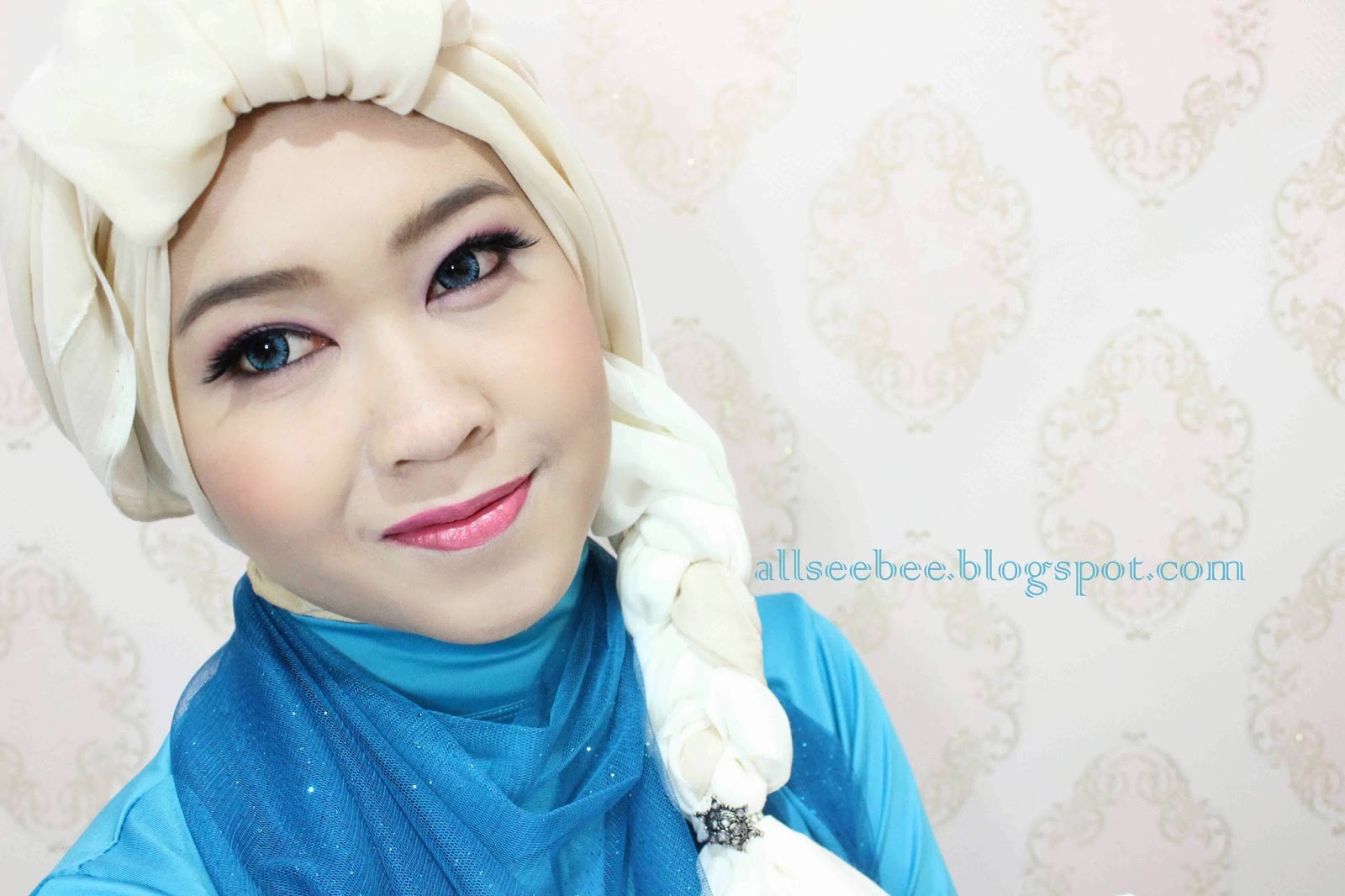 21 Gambar Menarik Tutorial Hijab Queen Elsa Biking Ngakak