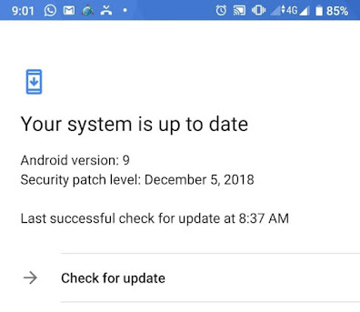 Update Android Pie Xiaomi Mi A1