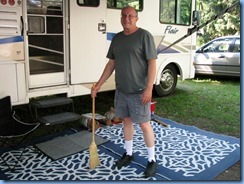 5091 Laurel Creek Conservation Area  - Bill sweeping with new corn broom