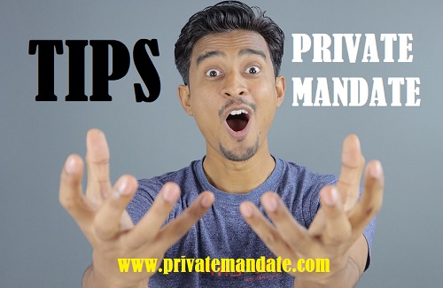 tips private mandate ddnk