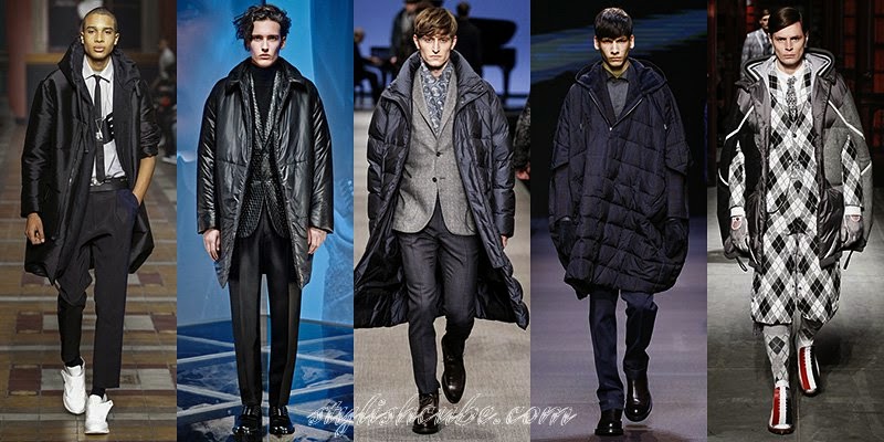Fall Winter 2014 - 2015 Men's Duvet Coats Fashion Trends