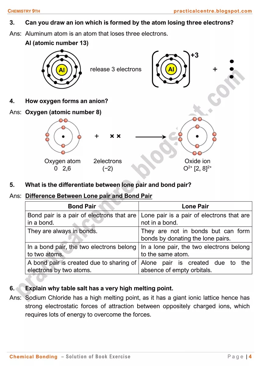 chemical-bonding-solution-of-text-book-exercise-4