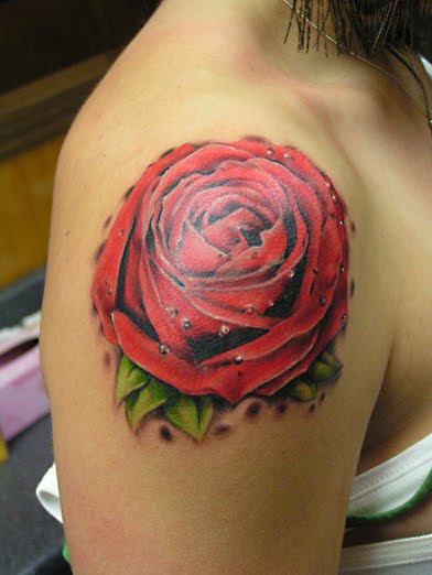 black and white rose tattoo designs. lack and white rose tattoo