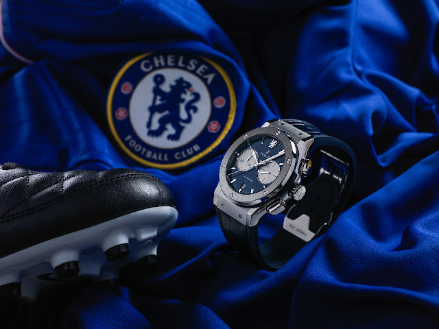 Réplique Montre Hublot Classic Fusion Chronographe Chelsea Blue édition limitée