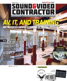 Sound & Video Contractor - March 2015 | ISSN 0741-1715 | TRUE PDF | Mensile | Professionisti | Audio | Home Entertainment | Sicurezza | Tecnologia
Sound & Video Contractor has provided solutions to real-life systems contracting and installation challenges. It is the only magazine in the sound and video contract industry that provides in-depth applications and business-related information covering the spectrum of the contracting industry: commercial sound, security, home theater, automation, control systems and video presentation.
