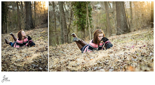 Lynchburg Outdoor Winter Portrait Session White Tulle