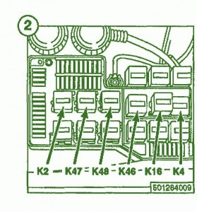 Fuse Box BMW 318i 1995 Diagram