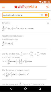 تطبيق Wolfram Alpha تطبيق لحل مسائل الرياضيات