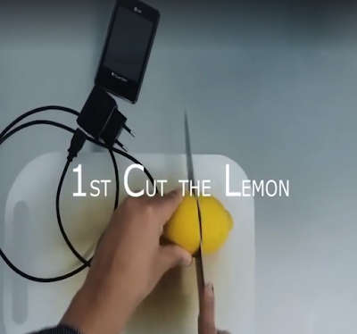 Charge Phone Using LEMONS!