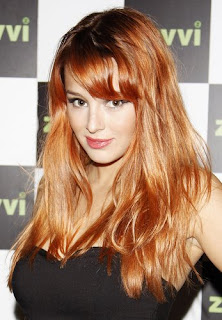 Keeley Hazell Long Red Hairstyle
