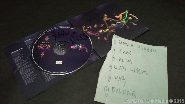 Signed Malaya Album and Set List from the Show.