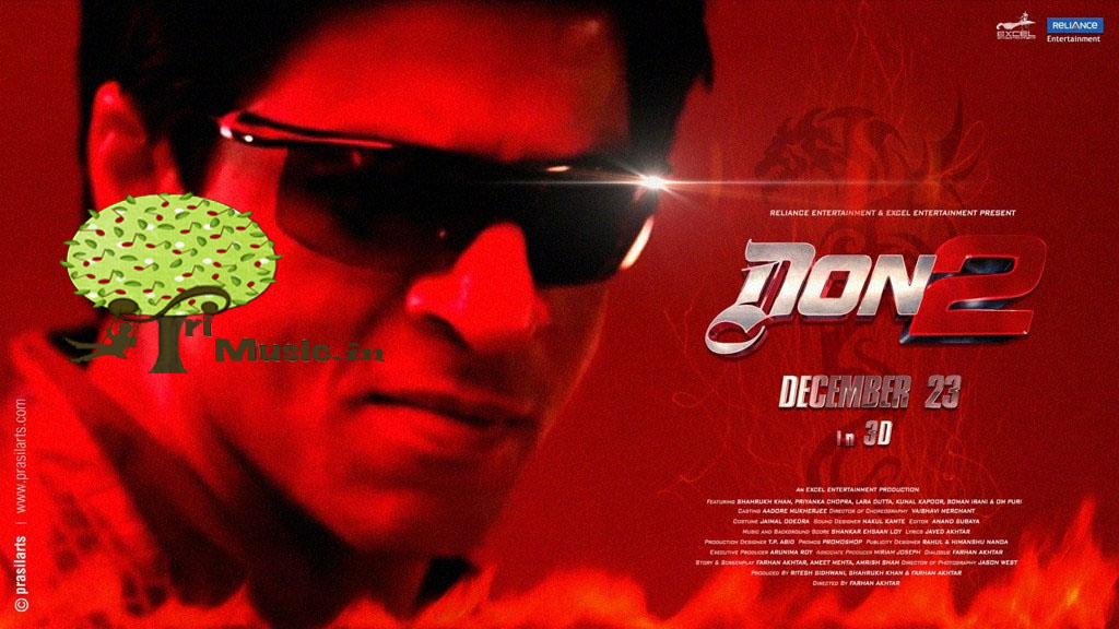 Hindi Songs  on Don 2 Hindi Movie Songs   Tri Music   Tamil  Hindi  Telugu Songs